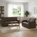 Bankstel 2 pcs Grijs Kunstleer