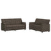 Bankstel 2 pcs Grijs Kunstleer