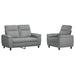 Bankstel 2 pcs Lichtgrijs Stof