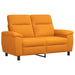 Bankstel 2 pcs Donkergeel Stof
