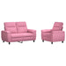 Bankstel 2 pcs Roze Stof