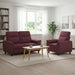 Bankstel 2 pcs Paars Stof