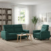 Bankstel 2 pcs Donkergroen Stof