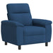 Bankstel 2 pcs Blauw Stof