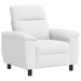 Bankstel 2 pcs Wit Stof