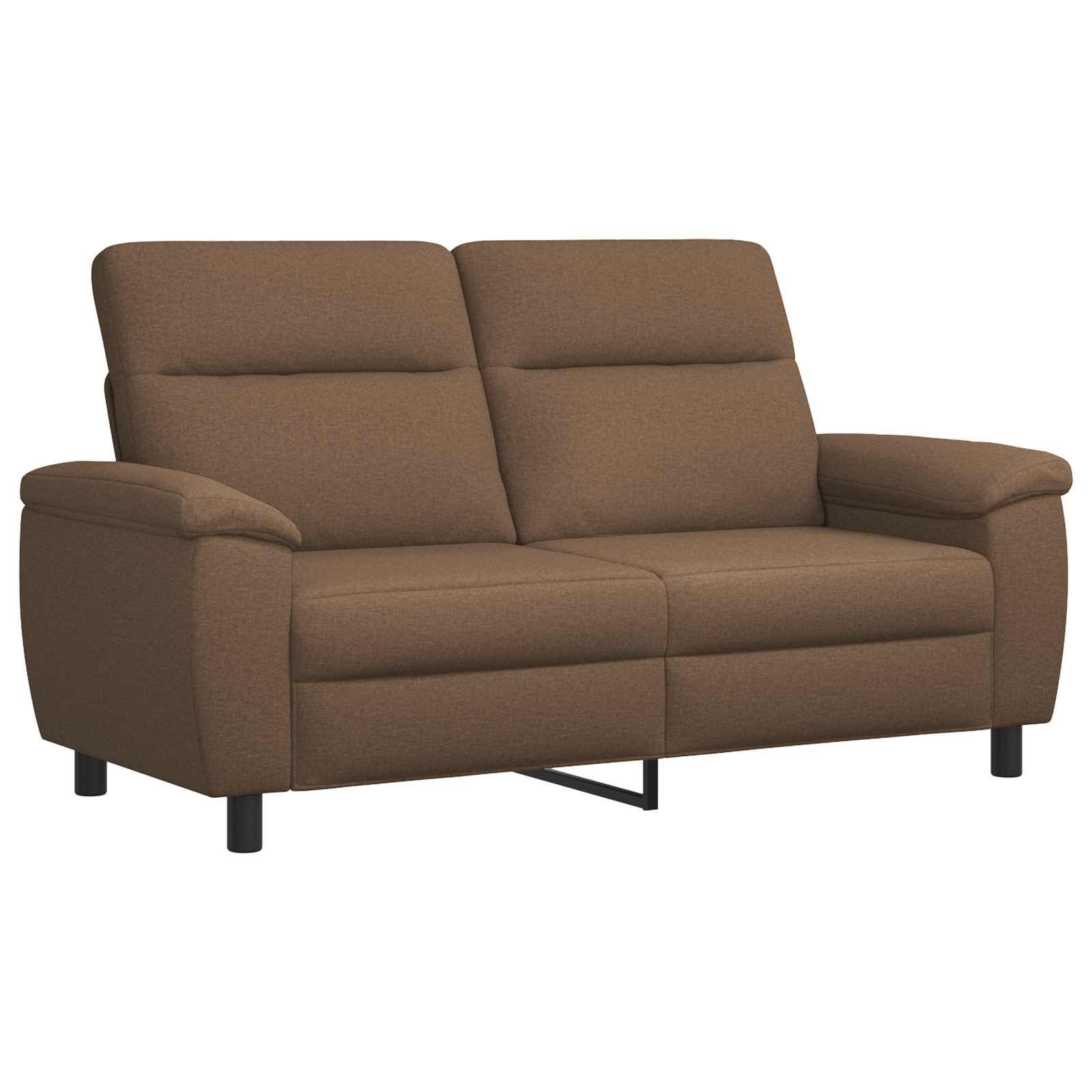 Bankstel 2 pcs Bruin Stof