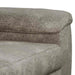 Bankstel 2 pcs Lichtgrijs Nep Suede Leer