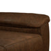 Bankstel 2 st Bruin Nep Suede Leer