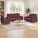 Bankstel 3 pcs Paars Stof