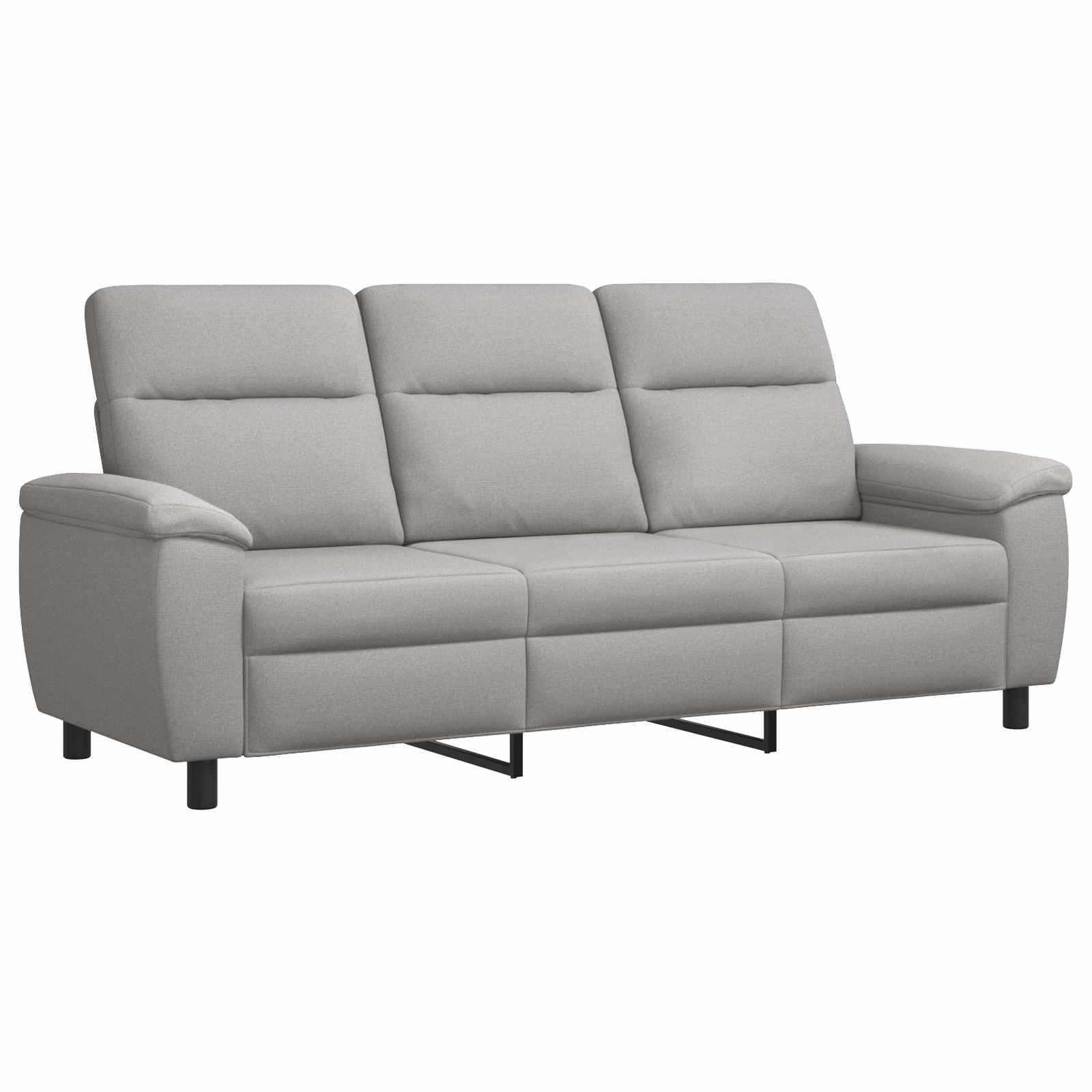 Bankstel 3 pcs Wolkengrijs Stof