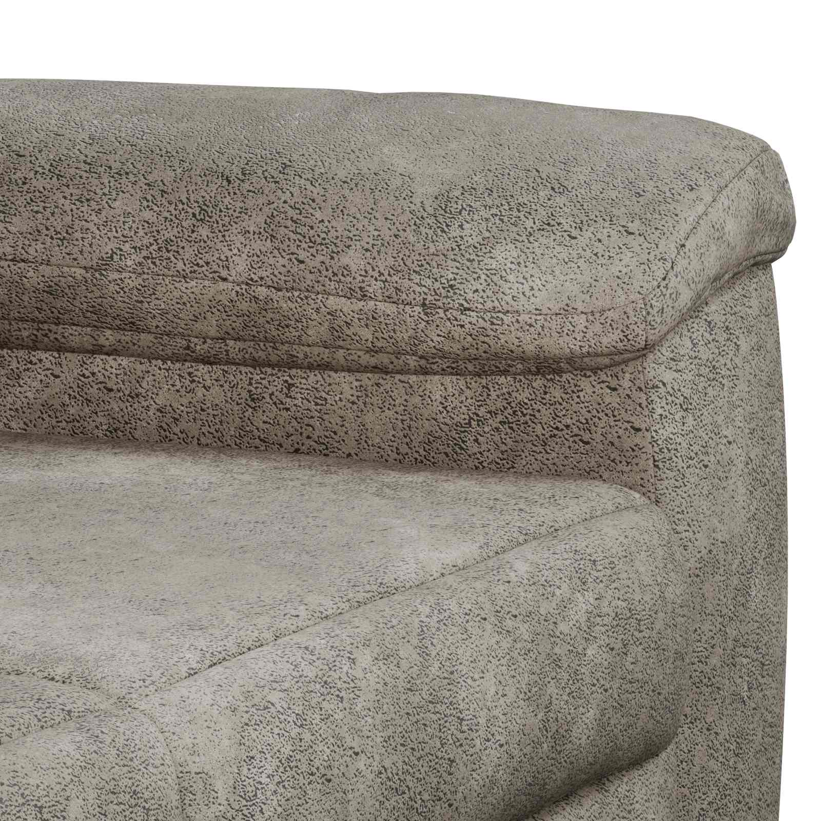 Bankstel 3 pcs Lichtgrijs Nep Suede Leer