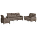 Bankstel 3 pcs Lichtgrijs Nep Suede Leer