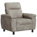 Bankstel 3 pcs Lichtgrijs Nep Suede Leer