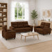 Bankstel 3 pcs Legergroen Nep Suede Leer