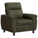 Bankstel 3 pcs Legergroen Nep Suede Leer