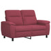 Bankstel 2 pcs Wijnrood Stof