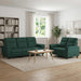 Bankstel 2 pcs Donkergroen Stof