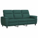 Bankstel 2 pcs Donkergroen Stof