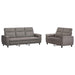 Bankstel 2 pcs Taupe Stof