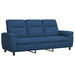 Bankstel 2 pcs Blauw Stof