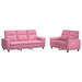 Bankstel 2 pcs Roze Stof