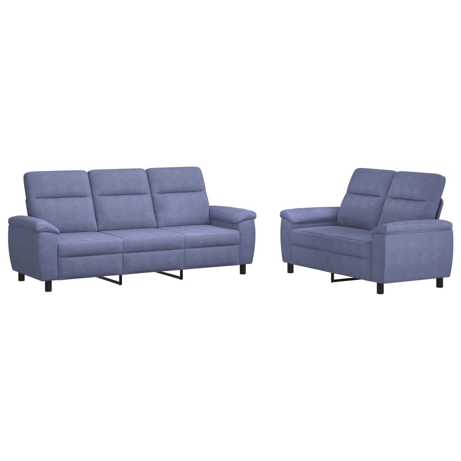 Bankstel 2 pcs Jeans Blauw Stof