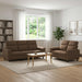 Bankstel 2 pcs Bruin Stof
