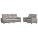 Bankstel 2 pcs Wolkengrijs Stof