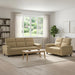 Bankstel 2 pcs Licht Bruin Stof