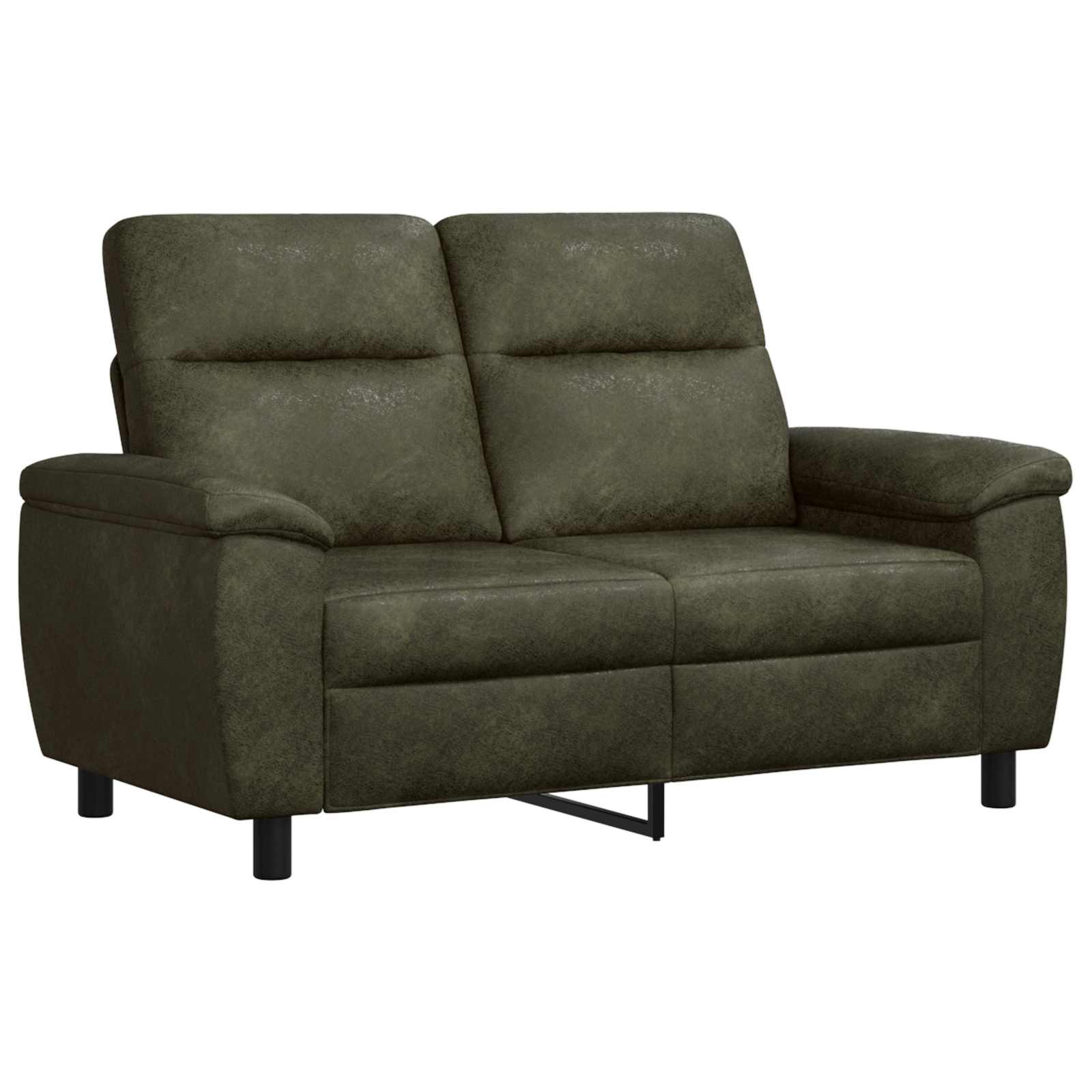 Bankstel 2 pcs Legergroen Nep Suede Leer