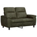 Bankstel 2 pcs Legergroen Nep Suede Leer