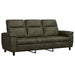 Bankstel 2 pcs Legergroen Nep Suede Leer
