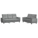 Bankstel 2 pcs Lichtgrijs Stof