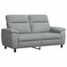 Bankstel 2 pcs Lichtgrijs Stof
