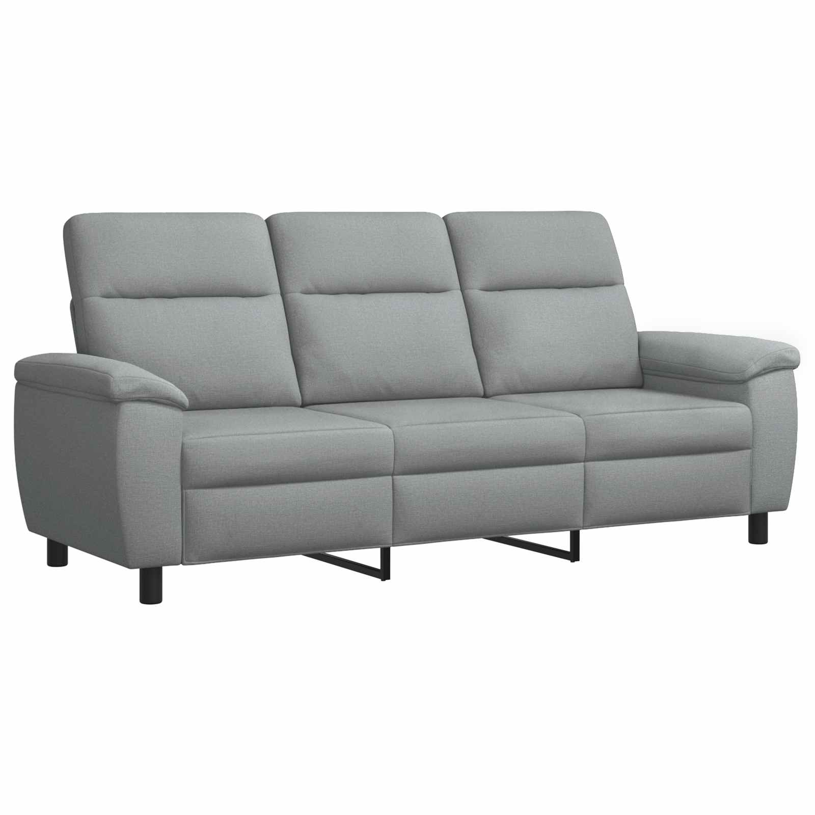 Bankstel 2 pcs Lichtgrijs Stof
