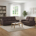 Bankstel 2 pcs Donkerbruin Stof
