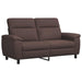 Bankstel 2 pcs Donkerbruin Stof