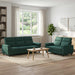 Bankstel 2 pcs Donkergroen Stof