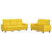 Bankstel 2 pcs Lichtgeel Stof