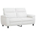 Bankstel 2 pcs Wit Stof