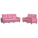 Bankstel 2 pcs Roze Stof