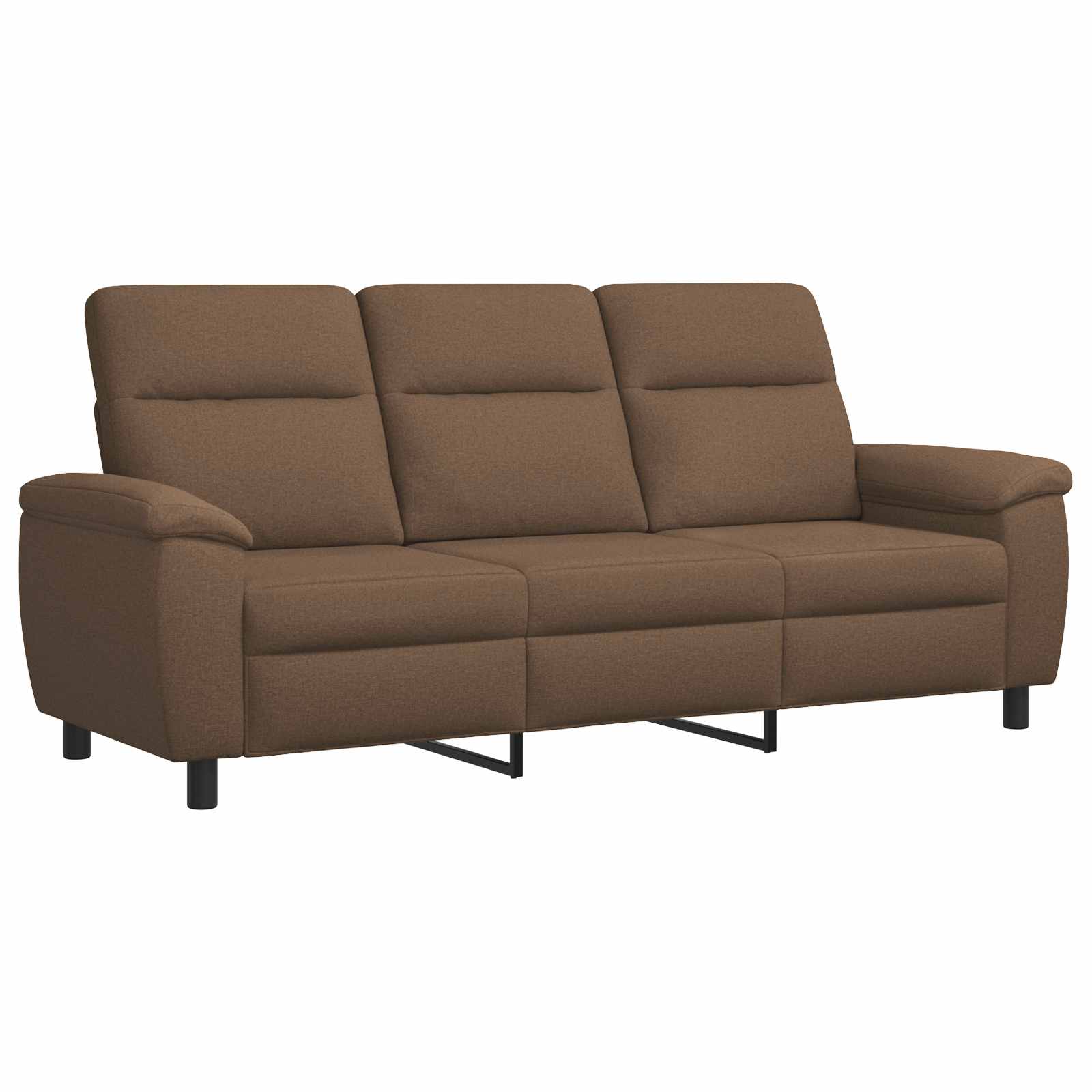 Bankstel 2 pcs Bruin Stof