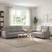 Bankstel 2 pcs Wolkengrijs Stof