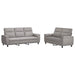 Bankstel 2 pcs Wolkengrijs Stof