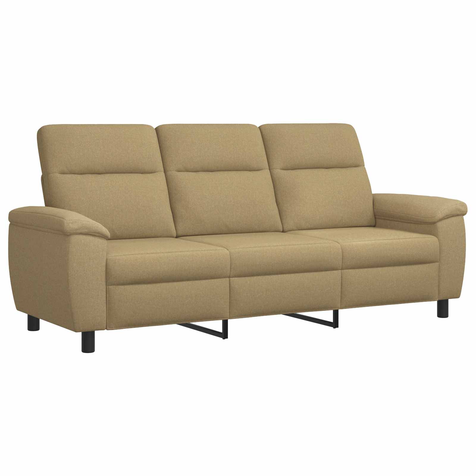 Bankstel 2 pcs Licht Bruin Stof