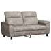 Bankstel 2 pcs Lichtgrijs Nep Suede Leer