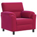 Bank Wijnrood 94 x 85 x 93 cm fluweel
