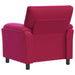 Bank Wijnrood 94 x 85 x 93 cm fluweel