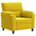 Bank Geel 94 x 85 x 93 cm fluweel