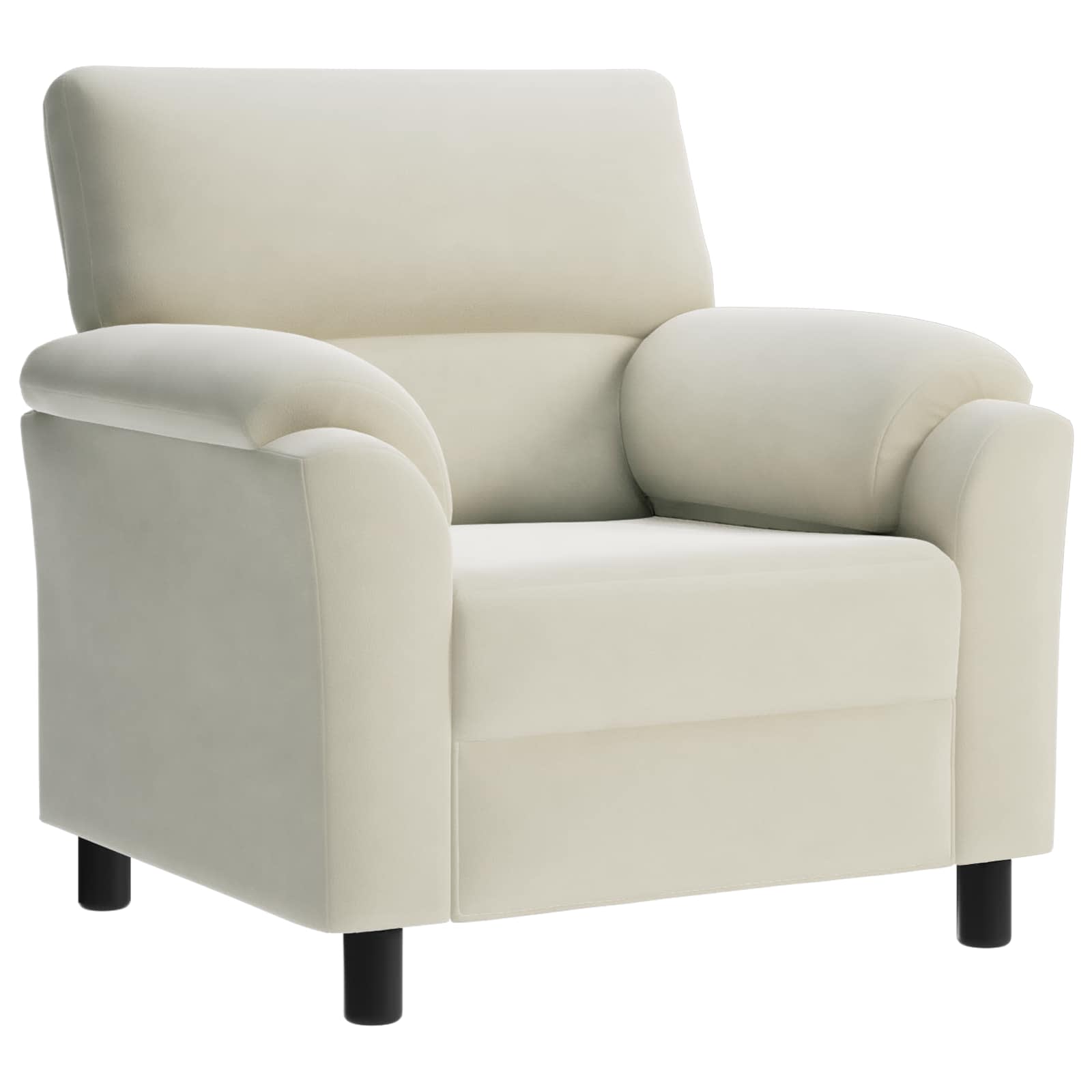 Bank Crèmekleurig 94 x 85 x 93 cm fluweel